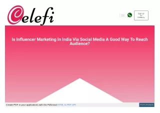 is influencer marketing in india via social media a good way to reach audience?