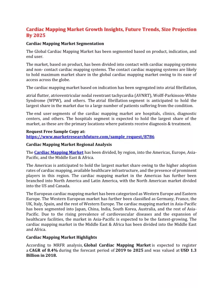 cardiac mapping market growth insights future