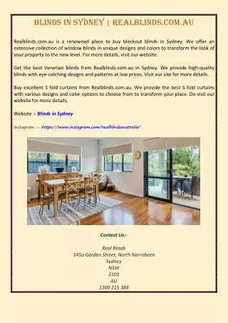 blinds in sydney realblinds com au