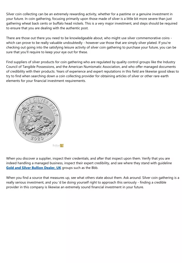 silver coin collecting can be an extremely