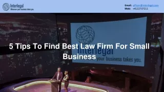5 Tips To Find Best Law Firm For Small Business