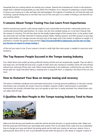 guarantee that your towing vehicle can hauling