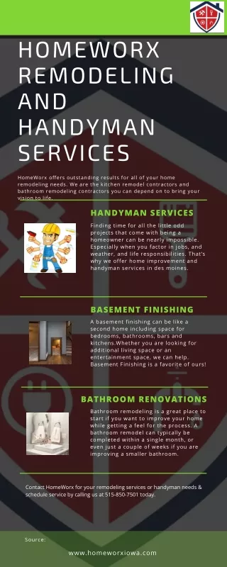 Leading a Healthy Lifestyle Infographic | HomeWorx Remodeling And Handyman Services