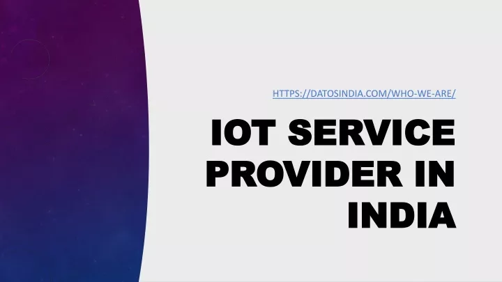 iot service provider in india