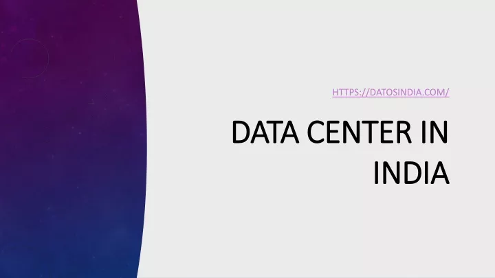data center in india