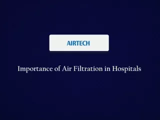 Hospital Air Filters Manufacturer