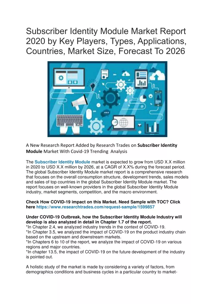 subscriber identity module market report 2020