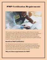 pmp certificate required