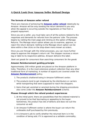 a quick look over amazon seller refund design