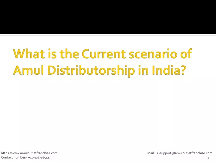 what is the current scenario of amul distributorship in india