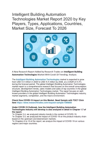 intelligent building automation technologies