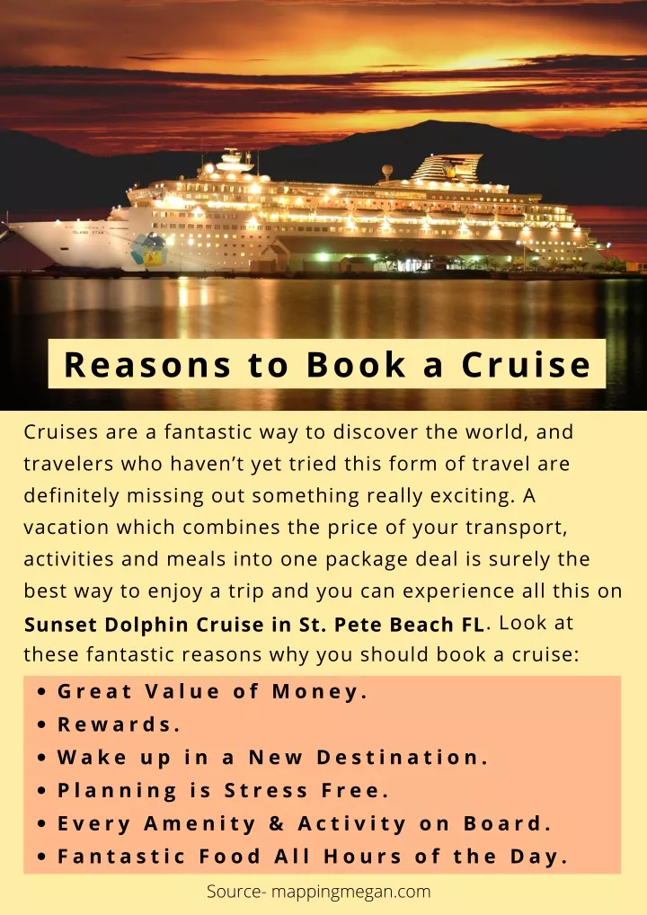 reasons to book a cruise
