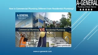 Commercial And Residential Plumbing Services Differences