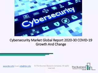 (2020-2030) Cybersecurity Market Size, Share, Growth And Trends