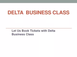 delta business class