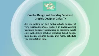 Graphic Design and Branding Services |   Graphic Designer Dallas TX