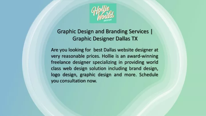 graphic design and branding services graphic