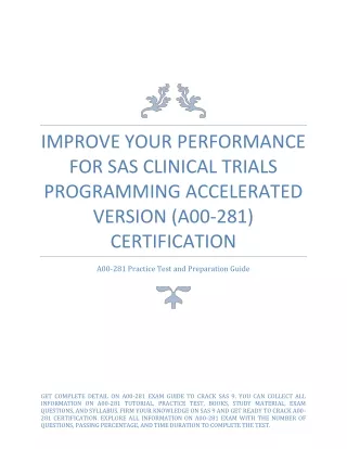 improve your performance for sas clinical trials