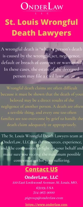 St. Louis Wrongful Death Lawyers