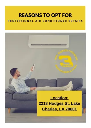 Reasons To Opt For Professional Air Conditioner Repairs