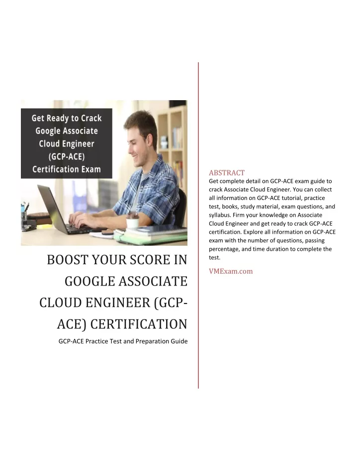 abstract get complete detail on gcp ace exam