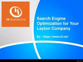 Search Engine Optimization for Your Layton Company