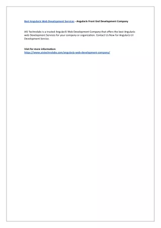 best angularjs web development services angularjs