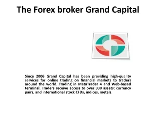 The Forex broker Grand Capital