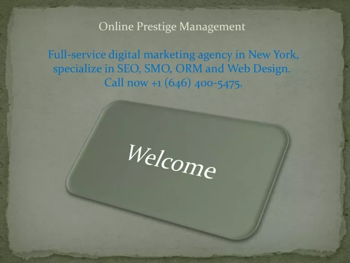 online prestige management full service digital