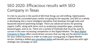 Top Digital Marketing Agency in Texas