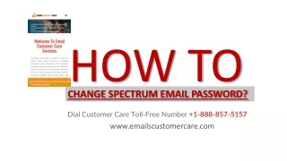 How To Change Spectrum Email Password  1-888-857-5157