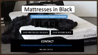 Mattresses in Black