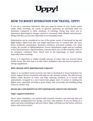 how to boost hydration for travel uppy