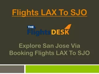 flights lax to sjo
