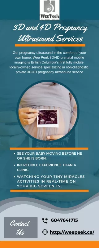 Wee Peek Offer 3D and 4D Pregnancy Ultrasound Services