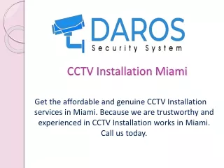 cctv installation miami
