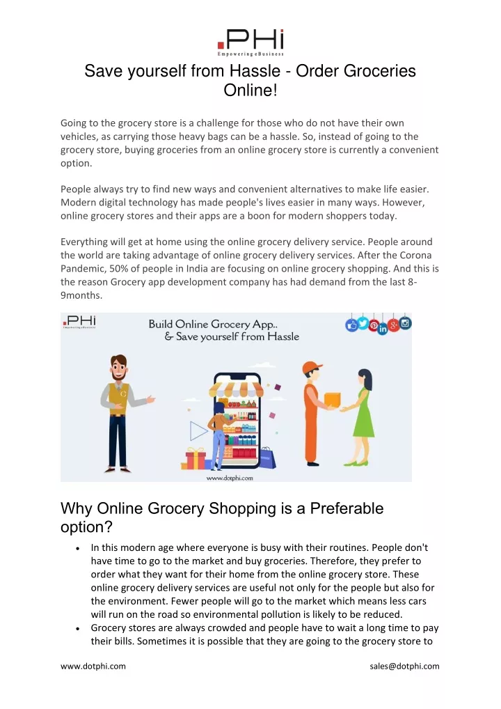 save yourself from hassle order groceries online