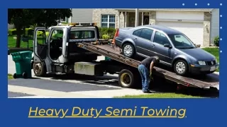 Heavy Duty Towing - Professional Roadside Assistance Near You