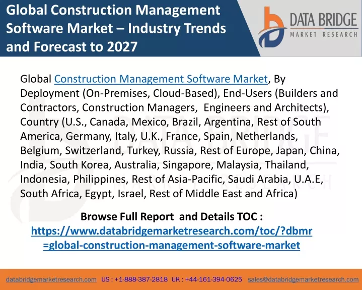 global construction management software market