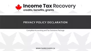 privacy policy declaration