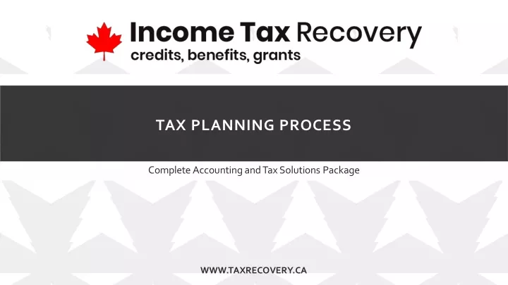 tax planning process