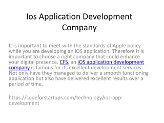 ios application development company