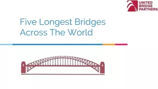 five longest bridges across the world