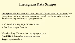 instagram data scrape