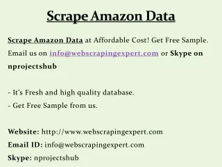 scrape amazon data