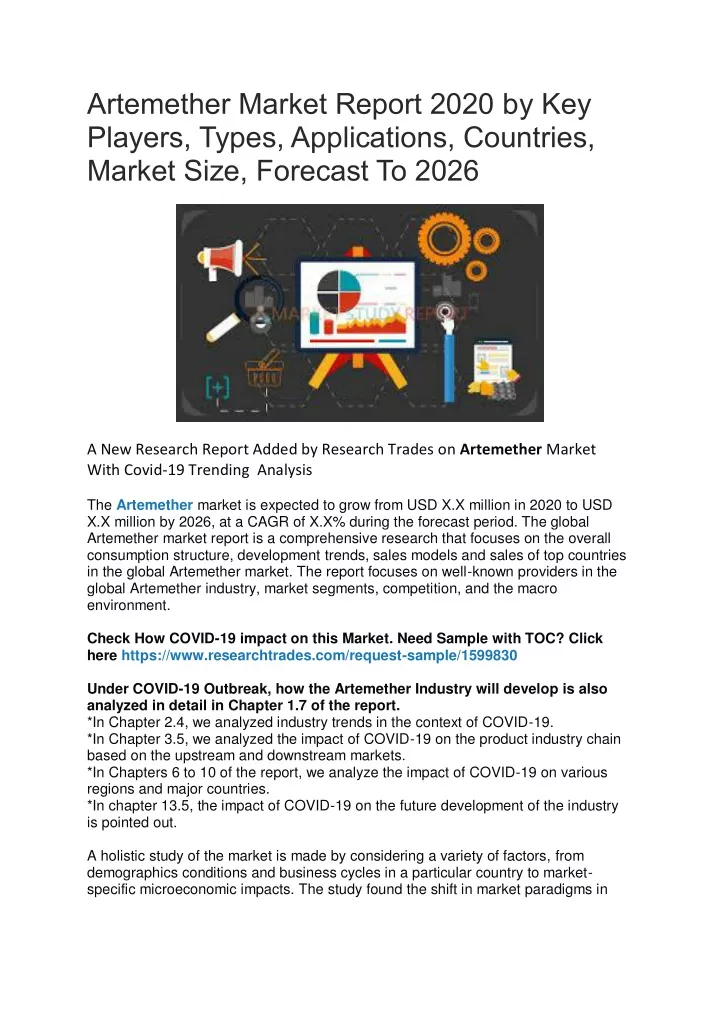 artemether market report 2020 by key players