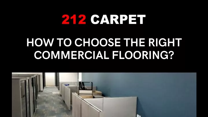 how to choose the right commercial flooring