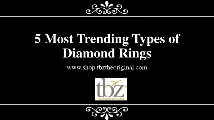 5 most trending types of diamond rings