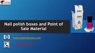 nail polish boxes and point of sale material