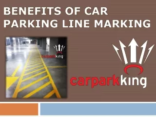 BENEFITS OF CAR PARKING LINE MARKING